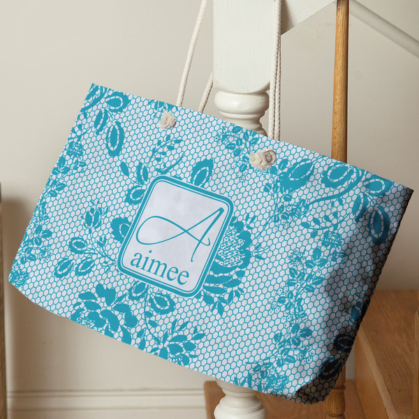 Lace Large Rope Tote - Life Style