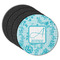Lace Round Rubber Backed Coasters - Set of 4 (Personalized)