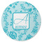 Lace Round Rubber Backed Coaster (Personalized)