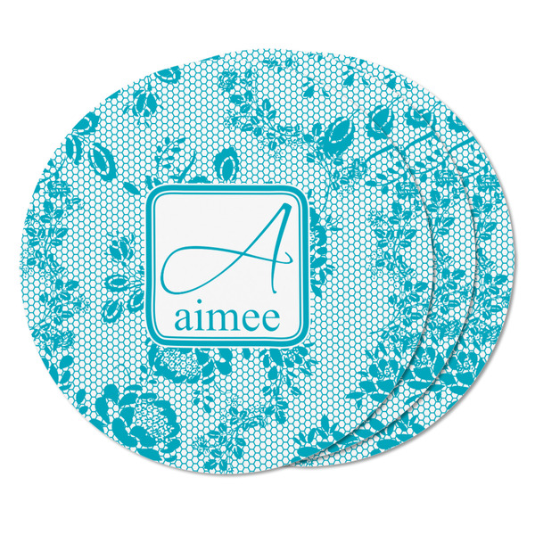 Lace Round Fridge Magnet - THREE
