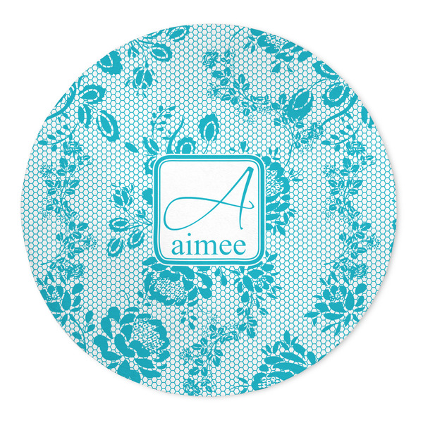 Custom Lace 5' Round Indoor Area Rug (Personalized)