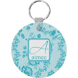 Lace Round Plastic Keychain (Personalized)