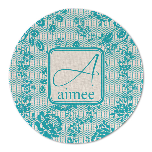 Custom Lace Round Linen Placemat (Personalized)
