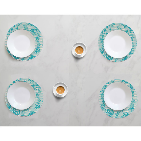 Lace Round Linen Placemats - LIFESTYLE (set of 4)