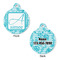 Lace Round Pet Tag - Front & Back