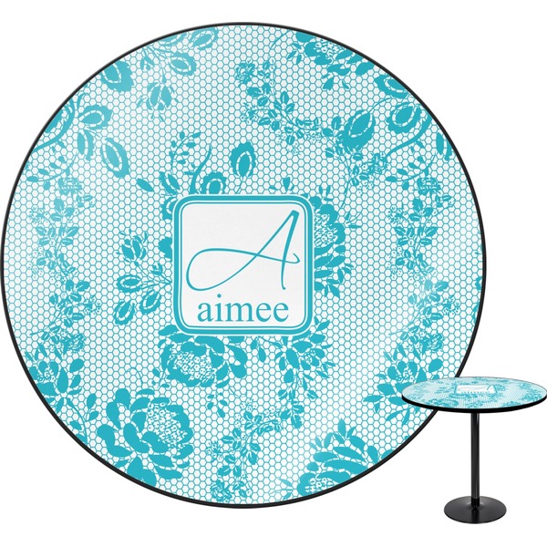 Custom Lace Round Table - 24" (Personalized)