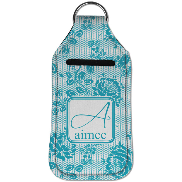 Lace Sanitizer Holder Keychain - Large (Front)