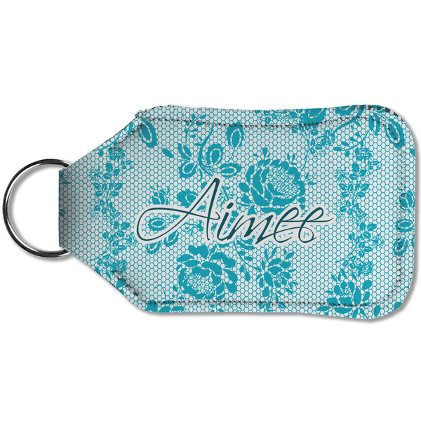Lace Sanitizer Holder Keychain - Small (Back)