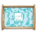 Lace Natural Wooden Tray - Large (Personalized)