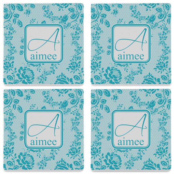 Lace Set of 4 Sandstone Coasters - See All 4 View