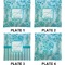 Lace Set of Square Dinner Plates (Approval)