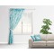 Lace Sheer Curtain With Window and Rod - in Room Matching Pillow
