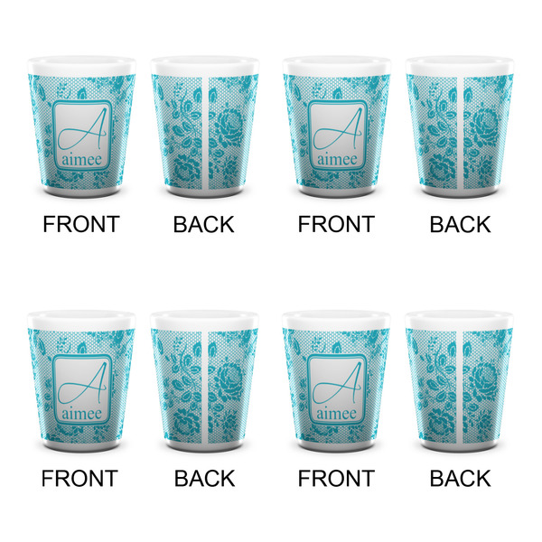 Lace Shot Glass - White - Set of 4 - APPROVAL