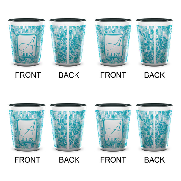 Lace Shot Glassess - Two Tone - Set of 4 - APPROVAL