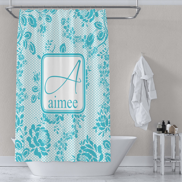 Lace Shower Curtain Lifestyle