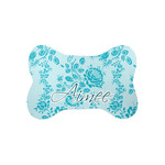 Lace Bone Shaped Dog Food Mat (Small) (Personalized)