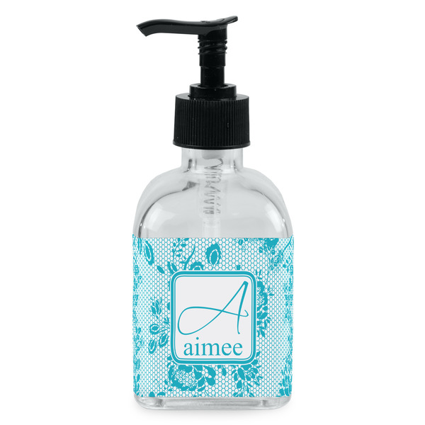 Custom Lace Glass Soap & Lotion Bottle - Single Bottle (Personalized)