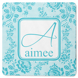 Lace Square Rubber Backed Coaster (Personalized)