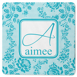 Lace Square Rubber Backed Coaster (Personalized)