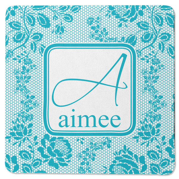 Custom Lace Square Rubber Backed Coaster (Personalized)