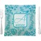 Lace Glass Square Lunch / Dinner Plate 9.5" (Personalized)