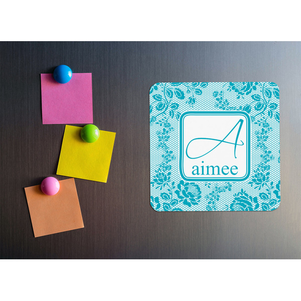 Lace Square Fridge Magnet - LIFESTYLE