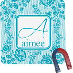 Lace Square Fridge Magnet (Personalized)