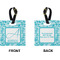 Lace Square Luggage Tag (Front + Back)