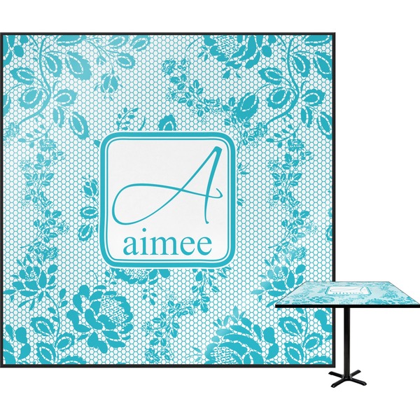 Custom Lace Square Table Top (Personalized)