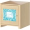 Lace Square Wall Decal on Wooden Cabinet