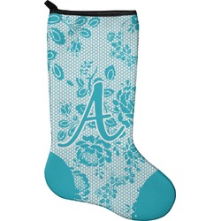 Lace Holiday Stocking - Neoprene (Personalized)