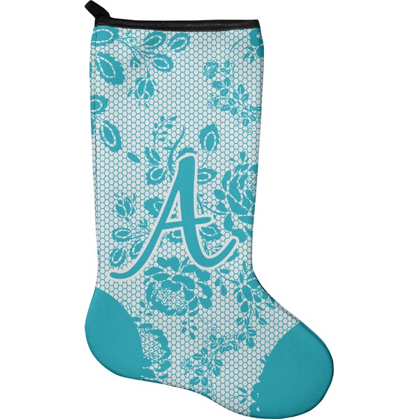 Custom Lace Holiday Stocking - Neoprene (Personalized)