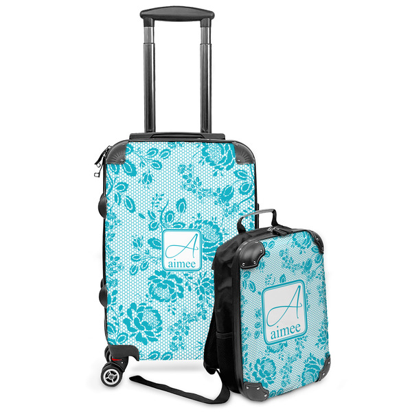Custom Lace Kids 2-Piece Luggage Set - Suitcase & Backpack (Personalized)