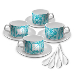 Lace Tea Cup - Set of 4 (Personalized)