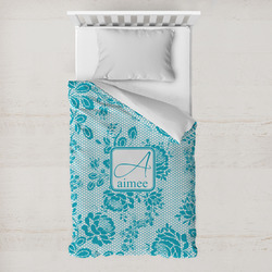 Lace Toddler Duvet Cover w/ Name and Initial