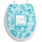 Lace Toilet Seat Decal - Round (Personalized)