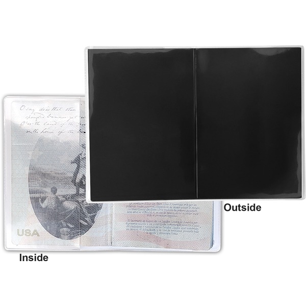 Lace Vinyl Passport Holder - Flat Front and Back