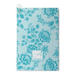 Lace Waffle Weave Golf Towel (Personalized)