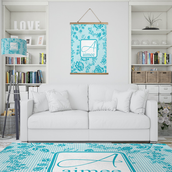 Lace Wall Hanging Tapestry - Portrait - IN CONTEXT