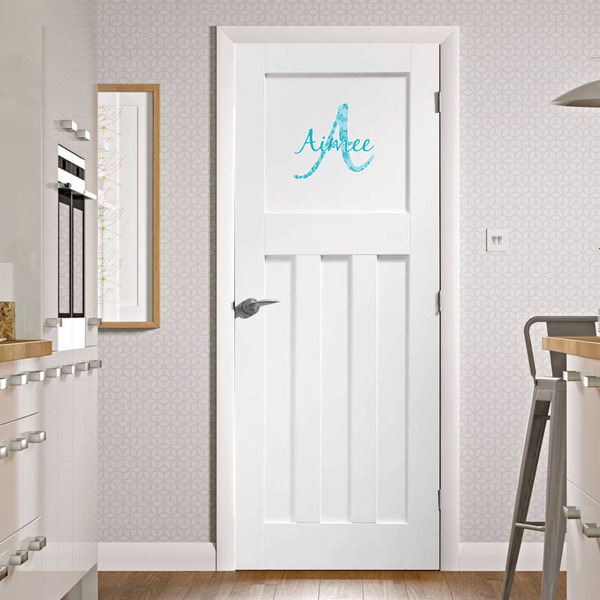 Lace Wall Name & Initial Medium on Door