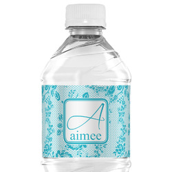 Lace Water Bottle Labels - Custom Sized (Personalized)