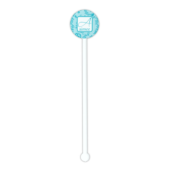 Lace White Plastic 5.5" Stir Stick - Round - Single Stick