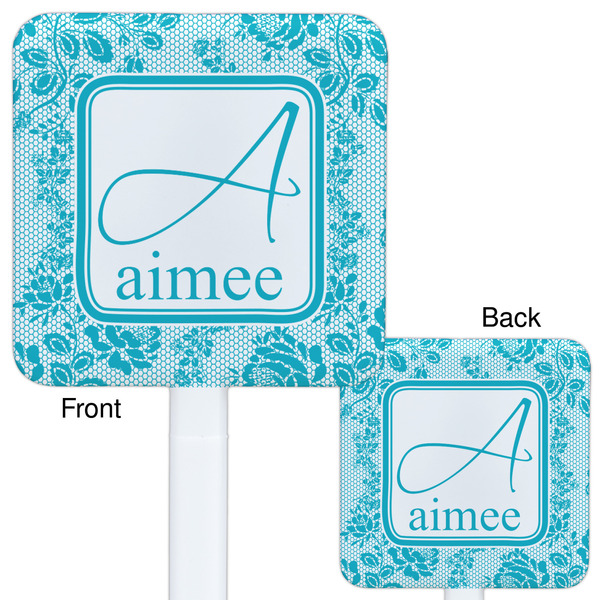 Lace White Plastic Stir Stick - Double Sided - Approval