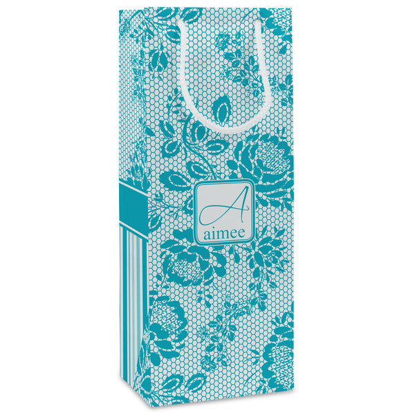 Custom Lace Wine Gift Bags (Personalized)