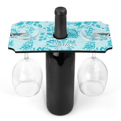 Lace Wine Bottle & Glass Holder (Personalized)
