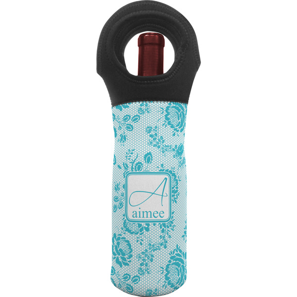 Custom Lace Wine Tote Bag (Personalized)