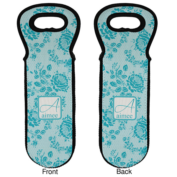 Lace Wine Tote Front & Back