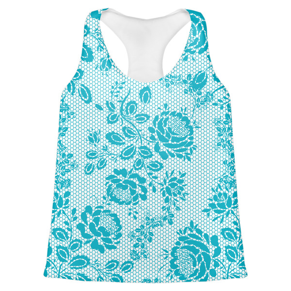 Custom Lace Womens Racerback Tank Top - X Large