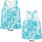 Lace Womens Racerback Tank Tops - Medium - Front and Back