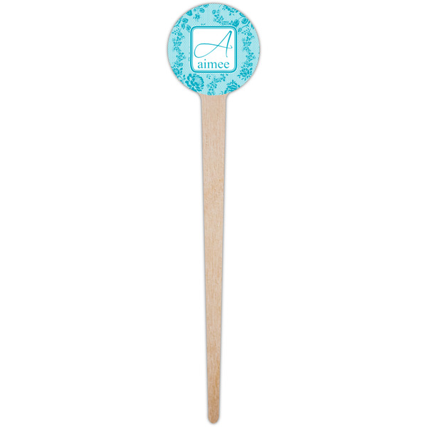 Lace Wooden 4" Food Pick - Round - Single Pick